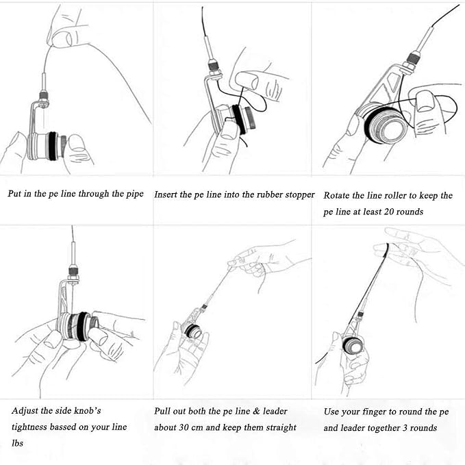 Fishing Bobbin Knotter FG GT RP Line Wire Knotting Tool Fishing Line Winder Assist Knotting Connector Accessories