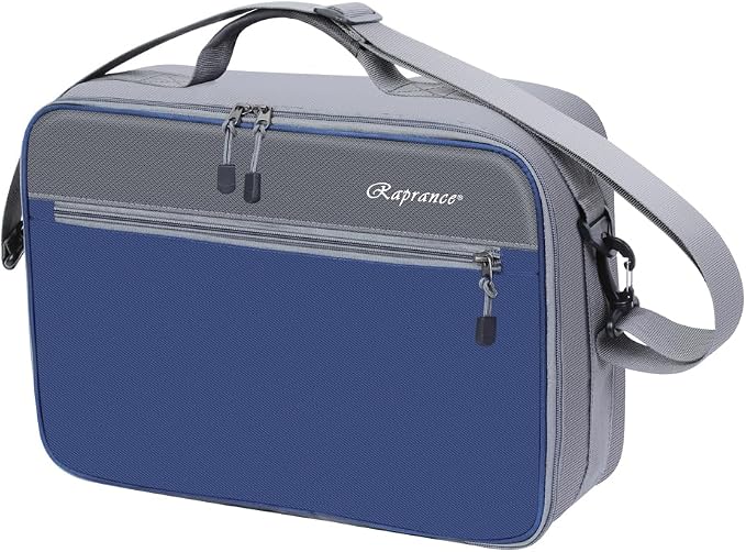 Raprance Fly Fishing Reel Case ，Customizable Dividers Shockproof Storage Box，Portable Travel Storage with Protection, Blue