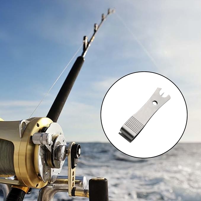3 Pcs Fishing Line Cutter Nipper Set with Hook Eye Cleaner, Stainless Steel Fly Fishing Line Clippers, Multi-Purpose Cutting Tool for Braid/Mono, Sharp Cutting Nipper Accessories