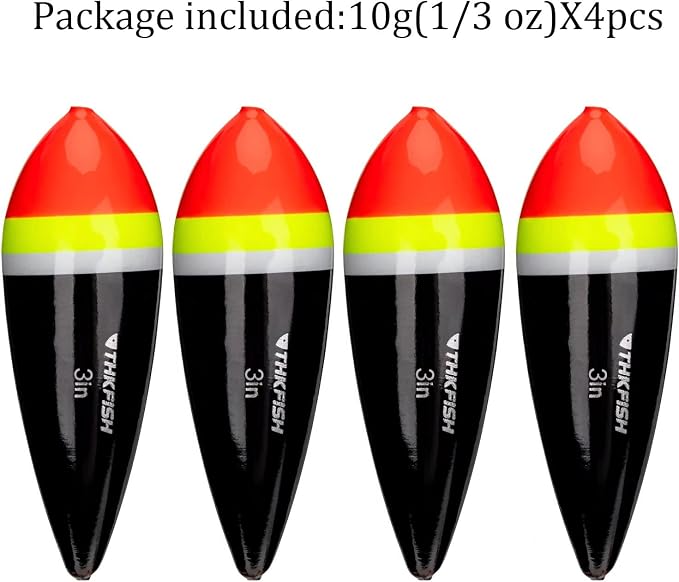 THKFISH Fishing Bobbers Slip Bobbers for Fishing Floats Bobbers for Fishing Balsa Bobbers for Steelhead Fish Float Rigs Freshwater Saltwater Floatage