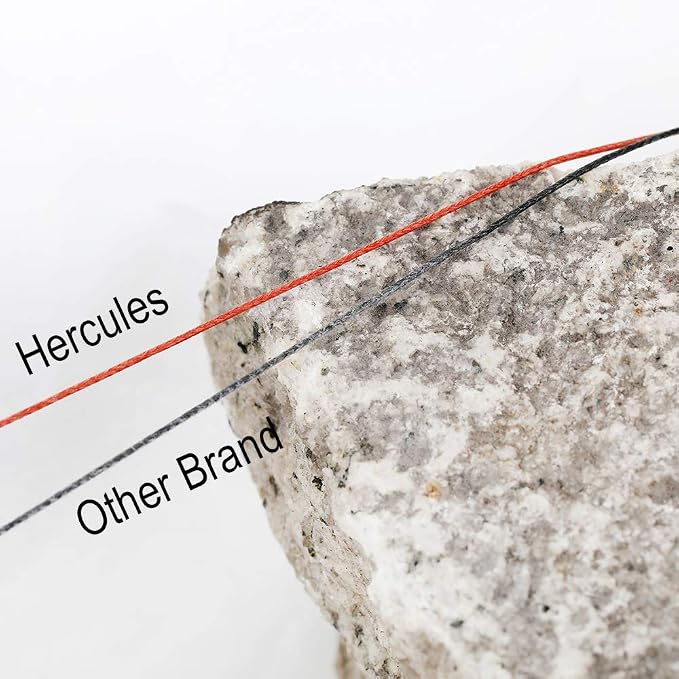 HERCULES Cost-Effective Super Strong 4 Strands Braided Fishing Line 6LB to 100LB Test for Salt-Water, 109/328 / 547/1094 Yards (100M / 300M / 500M / 1000M), Diam# 0.08MM - 0.55MM, Hi-Grade