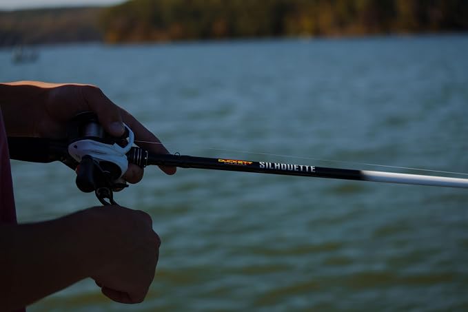 Duckett Fishing Silhouette Spinning & Casting Rods, Premium Lightweight Fishing Rod for All Skill Levels, Sensitive Sensi-Touch Blanks, Durable 316 Stainless Micro-Guides