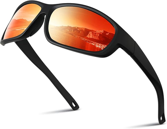 Polarized Sunglasses for Men and Women - Running Glasses UV Protection for Fishing Running Cycling Driving