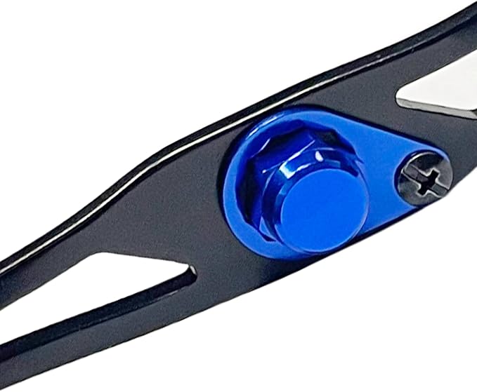 Fishing Reel Handle Fishing Baitcasting Reel Replacement Parts, with EVA Knob and Nut (Black+Blue)