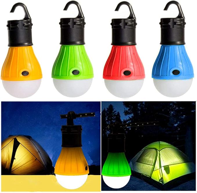 3LED Fishing Light Outdoor Camping Light Emergency Light Portable Camping Light Fishing Camping Light Lamp Hanging Bulb Tent led Light (Blue)