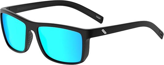 ATTCL Square Polarized Sunglasses for Men: Ultra-Light TR90 Frame UV400 Protection Sun Glasses for Fishing Driving