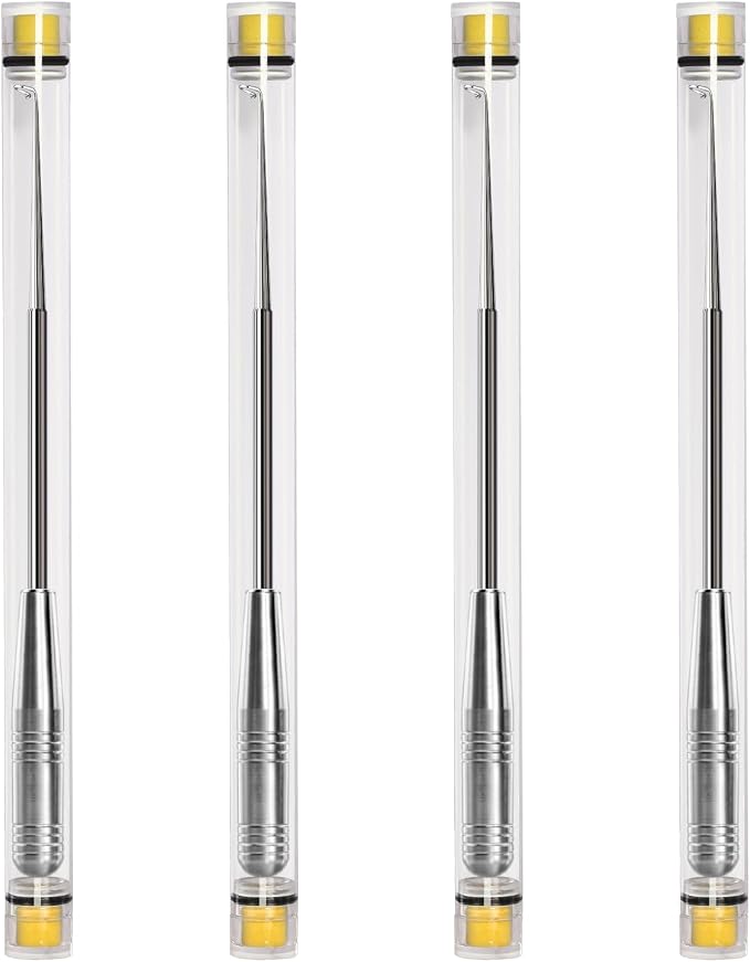 Fish Hook Remover Tool,Fishing Hook Quick Removal Device,Fishing Gear Security Extractor Equipment Kits for Adult,Hook Extractor Accessories Tools with Storage Tube,4Pcs