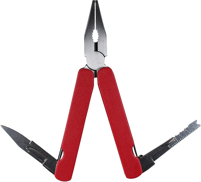 ADROIT 6" (15.2 cm) 11-in-1 Foldable Multi-Tool Pliers | 11-in-1 Functionality | ABS Handles | Nylon Belt Pouch Included | Ultimate Outdoor Companion
