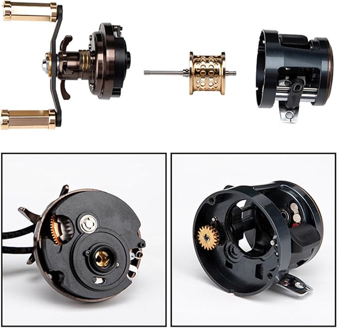 Round Baitcasting Reel 11+1BB 6.2:1 High Speed Saltwater Lure Fishing