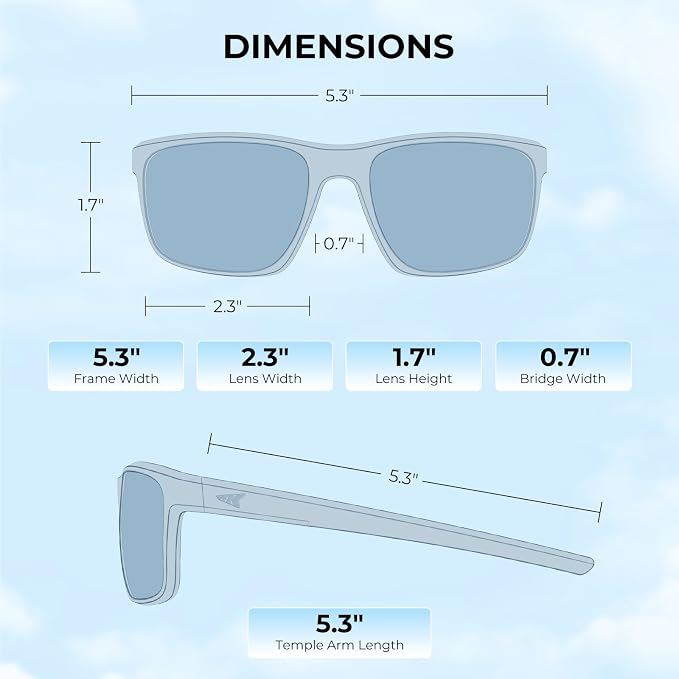 KastKing Toccoa Polarized Sport Sunglasses for Men and Women,Ideal for Driving Fishing Cycling and Running,UV Protection