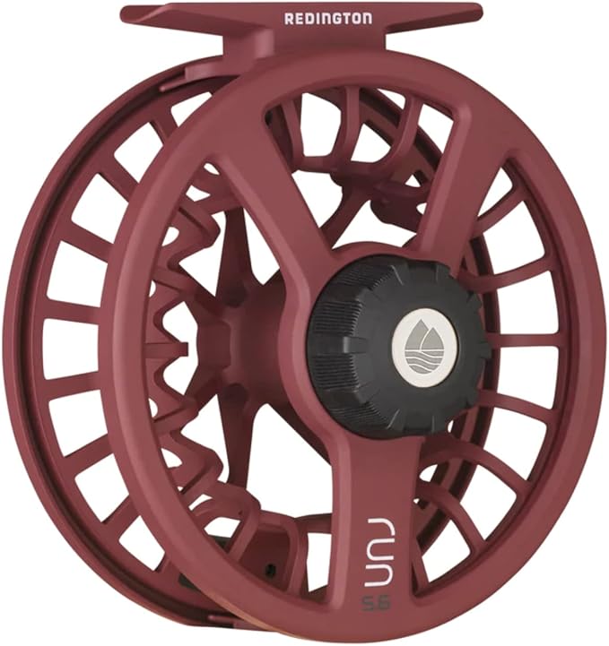 Redington Run Fly Fishing Reel – Lightweight All-Water Reel with Carbon Fiber Drag, Large Arbor, Die-Cast Frame & Ergonomic Handle – 3/4, 5/6 & 7/8 Weights for Trout, Redfish, Bass & More