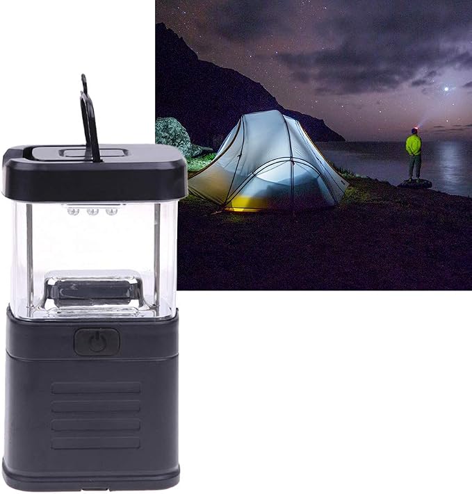Super Bright 11 LED Camping Lantern Portable with Hook Adjustable Brightness Battery Powered for Outdoor Fishing Emergency