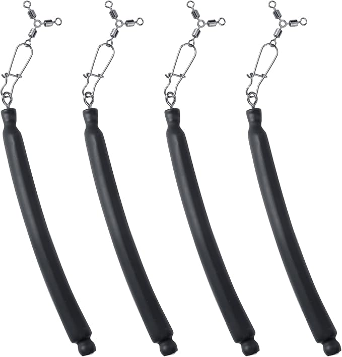 Dragging Weights for Catfishing Trolling, Drifting Dragging Sinkers, Bottom Search Lead Stick Weights and 3 Way Rig