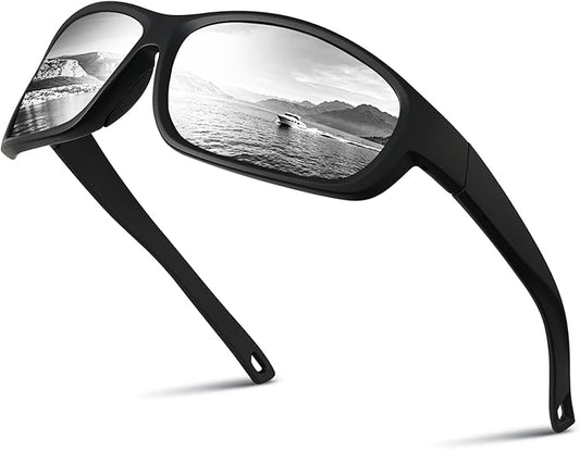 Polarized Sunglasses for Men and Women - Running Glasses UV Protection for Fishing Running Cycling Driving