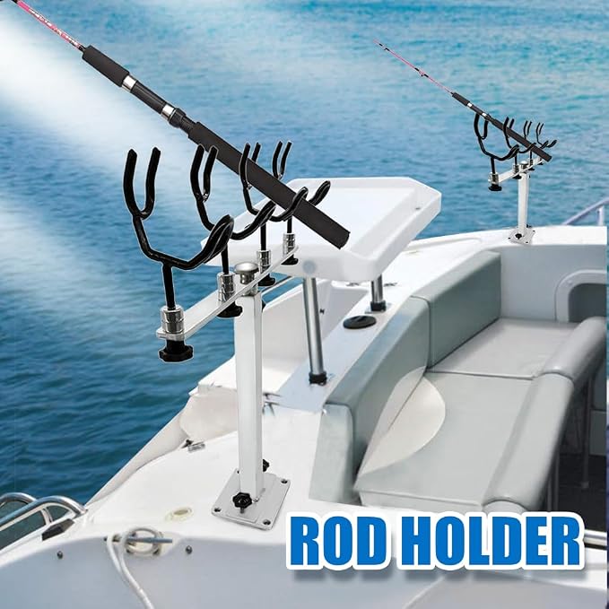 Made PVC Coated Fishing Rod Holder Aluminum Fishing Rod Bracket