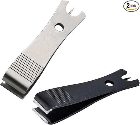 2Pcs Fishing Line Cutter Nipper with Hook Eye Cleaner Pin Steel Fishing Line Scissors Cutting Tool, Fishing Line Cutter Nipper with Hook Eye Cleaner Pin, Multi Functional Accessories（51 * 11.5mm)