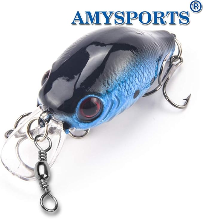 AMYSPORTS High Strength Fishing Swivels Barrel Solid Ring Barrel Fishing Swivel Rolling Fishing Tackle Line Connector Saltwater Freshwater Stainless Steel Accessories