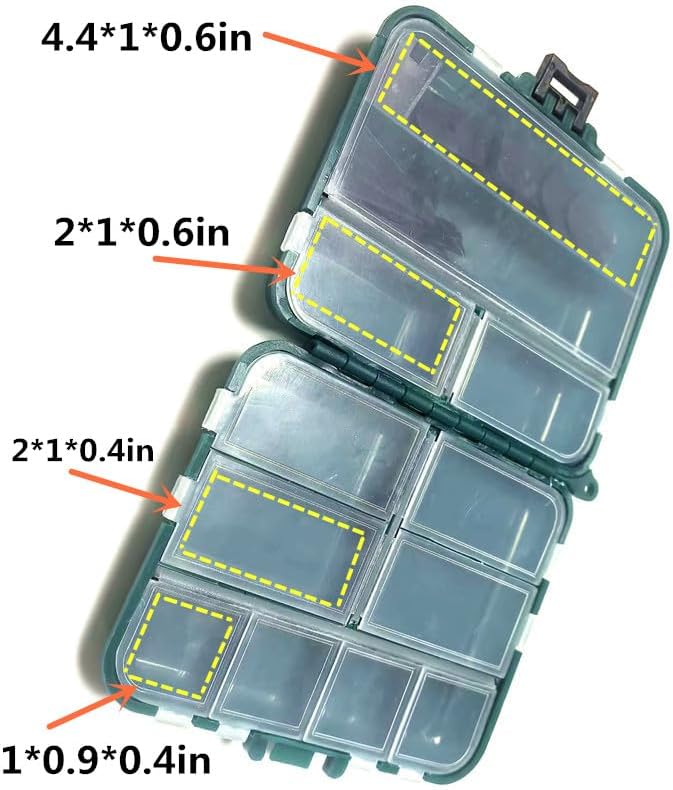 KALAVARMA Waterproof Fishing Lure Box Spoon Hooks Baits Storage Tackle Box Containers for Casting Fishing Fly Fishing