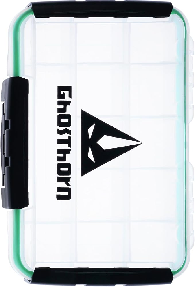 Ghosthorn Fishing Tackle Box, Waterproof 3600 and 3700 Tackle Trays, Plastic Tackle Box Organizer with Removable Dividers Storage Lure Box for Lures 1 Pack (3600 * 1)