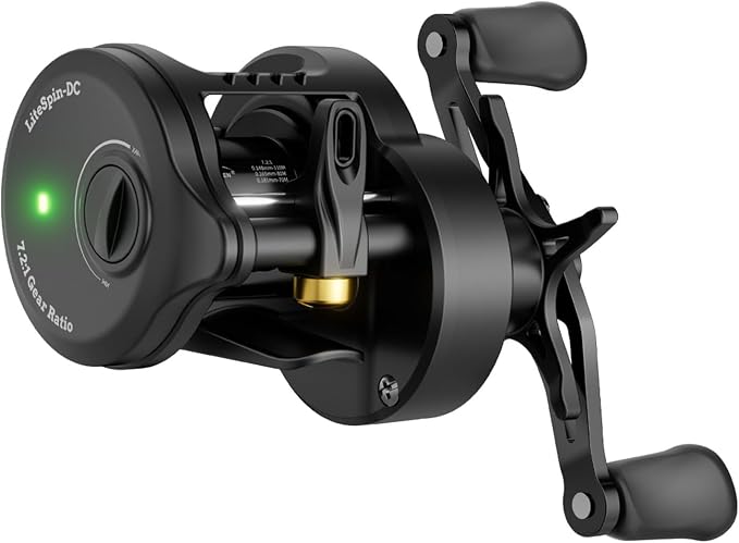 Colorful Baitcasting Fishing Reel Portable Rotates with Electronic Charging for Smooth Casting Colorful Baitcasting