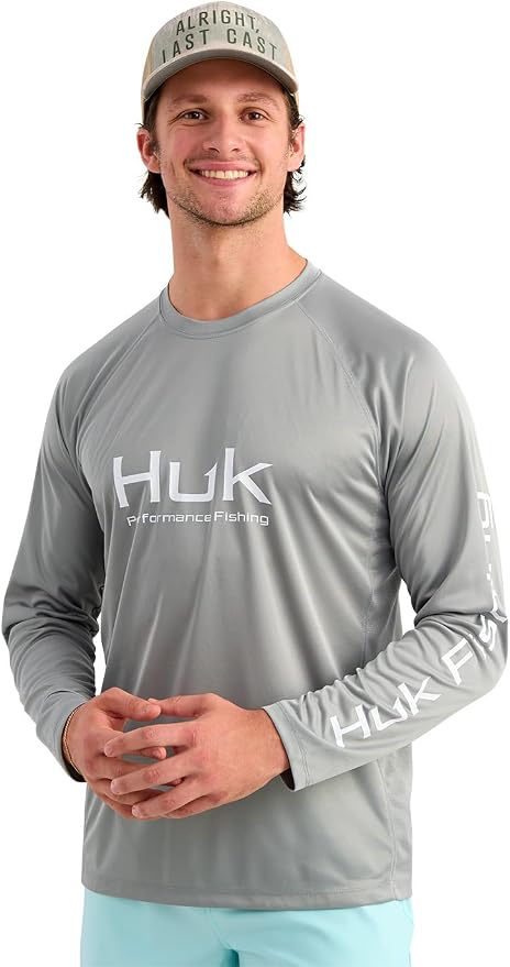 HUK Mens Pursuit Vented Long Sleeve, 30 UPF Fishing Shirt