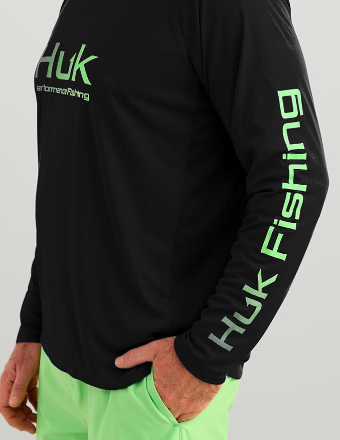 HUK Men's Pursuit Vented Long Sleeve Fishing Shirt (+30 UPF)