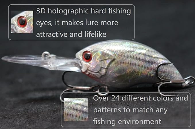 Minnow Crankbait for Bass Fishing Bass Lure Jerkbait Fishing Lures and Tackle Box
