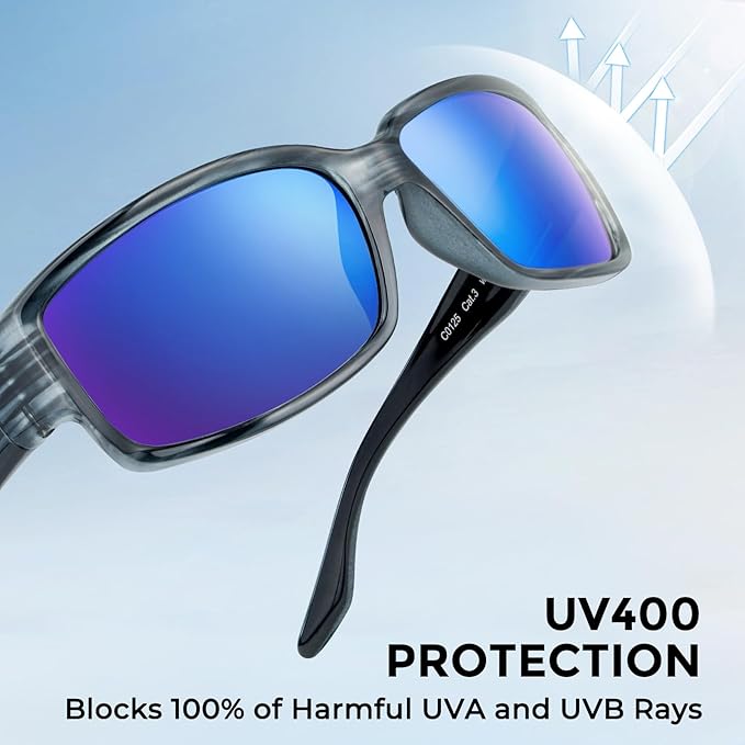 KastKing Skidaway Polarized Sport Sunglasses for Men and Women,Ideal for Driving Fishing Cycling and Running,UV Protection