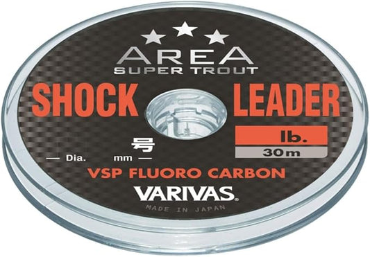 VARIVAS Super Trout Area Shock Leader VSP Fluoro 30m Natural 4lb (0.8)