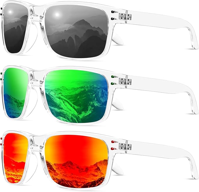 KALIYADI Polarized Sunglasses for Men and Women Vintage Style Sun Glasses for Fishing Running Driving with UV Protection
