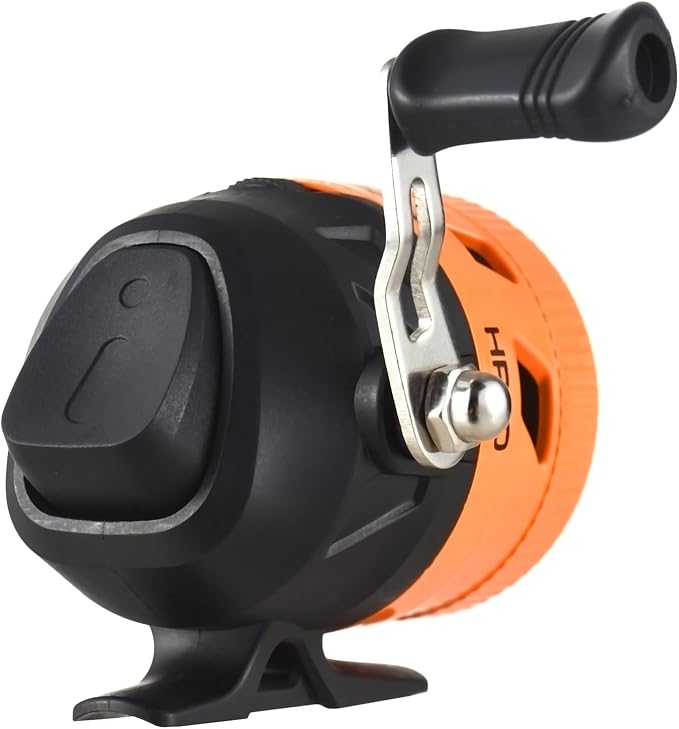 Spincast Fishing Reel, Right Hand Retrieve, Easy to Use Push Button Casting Design for Both Beginners and Kids