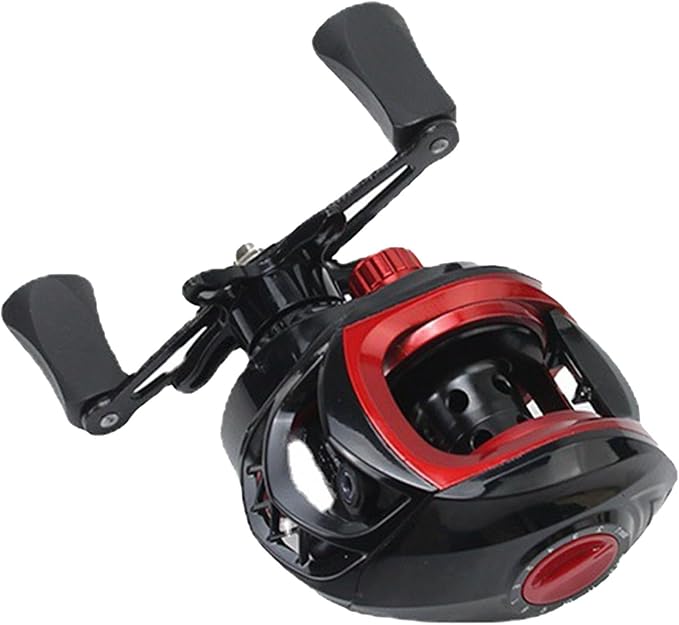 Baitcasting Reel, 7.2:1 Metal Powerful Lightweight Baitcaster Fishing Reel, for Saltwater Freshwater (Left Hand)
