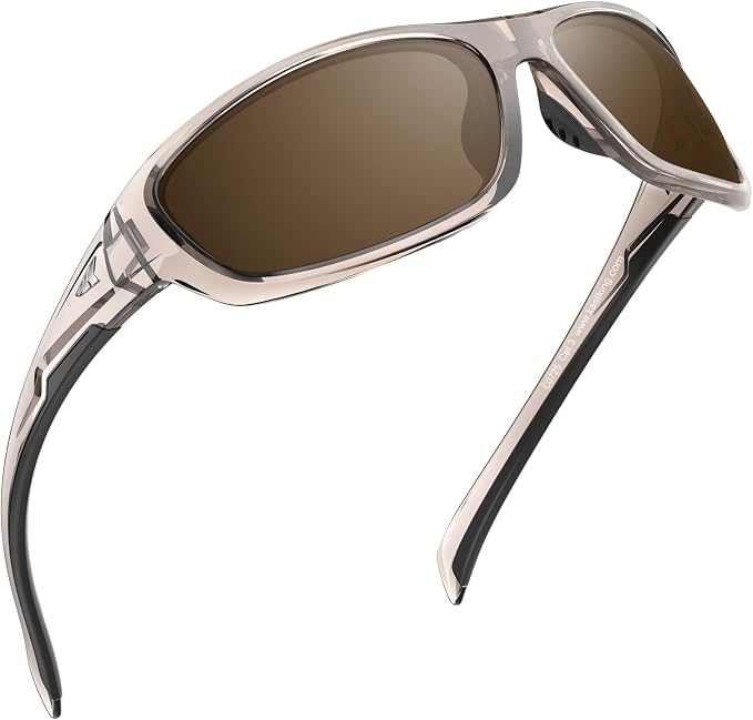 KastKing Hiwassee Polarized Sport Sunglasses for Men and Women, Wrap Sunglasses for Fishing Cycling and Running,UV Protection