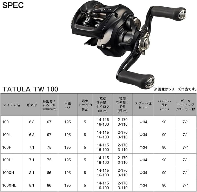 Daiwa Bait Reel 24TATULA TW Various (2024 Model)