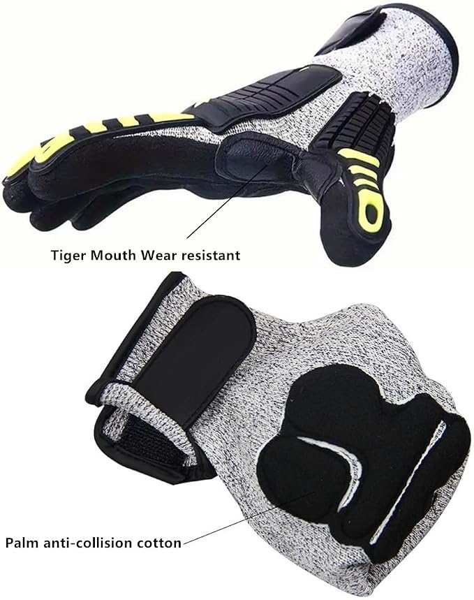 Lobster Gloves for Diving, Puncture and Cut Resistant Fishing Spearfishing Freediving Scuba Diving Gloves, Fully Coated Safety Work Glove for Men Women