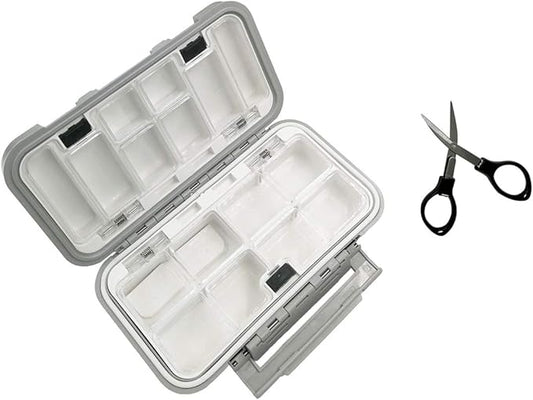 Waterproof Fishing Lure Box Spoon Hooks Baits Storage Tackle Box Containers for Casting Fishing Fly Fishing,Large/Medium/Small Lure Case