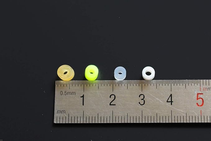 Tigofly 200 pcs 4 Colors Silicone Band Fishing Skirts Tools SpinnerBait Buzzbait Hand Fittings Fishing Accessories Materials