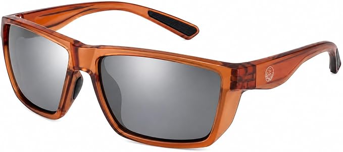 Polarized Fishing Sunglasses for Men - UV400 Protection - Lake, River, Ocean - Lightweight TR90 Frame