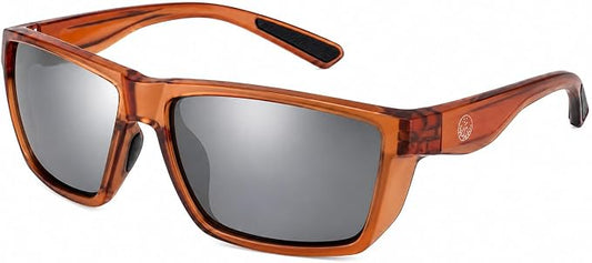 Polarized Fishing Sunglasses for Men - UV400 Protection - Lake, River, Ocean - Lightweight TR90 Frame