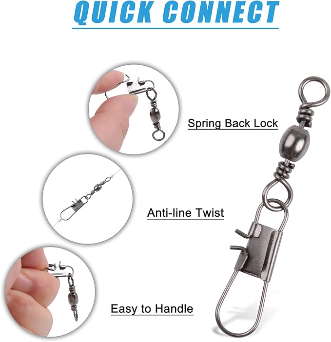 Fishing Hooks Sinkers Snap Swivels Assortment 150pcs Fishing Terminal Tackle Kit Baitholder Octopus Circle Hooks Sinkers Assortment Fishing Accessories