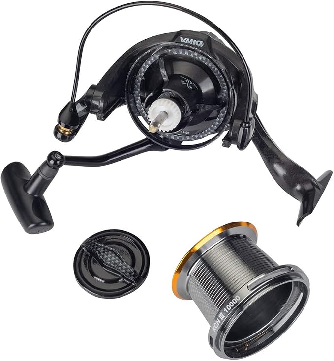 Diwa Fishing Reels Spinning 8000 10000 14000 Series Spool Freshwater Saltwater Big-Game Surf Fishing 12+1 Stainless BB 70 LBS Max Drag Carbon Fiber Ultra Smooth Powerful Oversize Gear