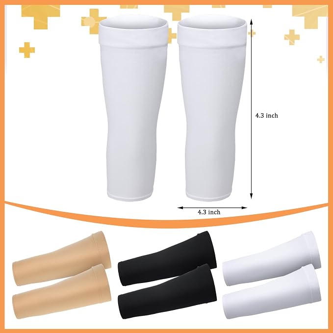 6 Pcs Picc Line Sleeve for Upper Arm Fistula Dialysis Sleeve Cover One Size Fits Most Breathable Arm Cover Adult
