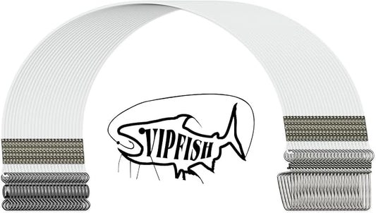 Fishing Fluorocarbon Leader with Crane Swivel and Snaps - Heavy Duty 20-80lb Fluorocarbon Leader Connects Lures, Bait, or Hooks for Saltwater & Freshwater Fishing