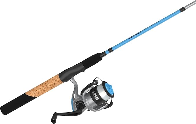 Zebco Ready Tackle Spinning Combo, 5-Foot 6-Inch, 2-Piece Fishing Rod, Size 30 Reel, 8-Pound Line, 29-Piece Tackle Kit