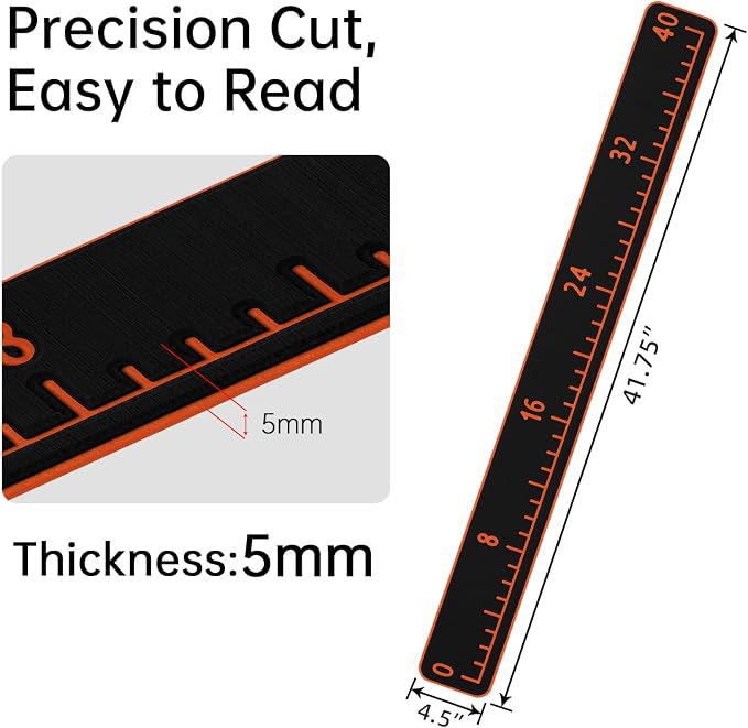 HZshark Premium EVA Foam Fish Ruler，Fish Measuring Board with Self-Adhesive Backing,Fishing Tape Measure for Boats Sailboats Yachts Kayaks