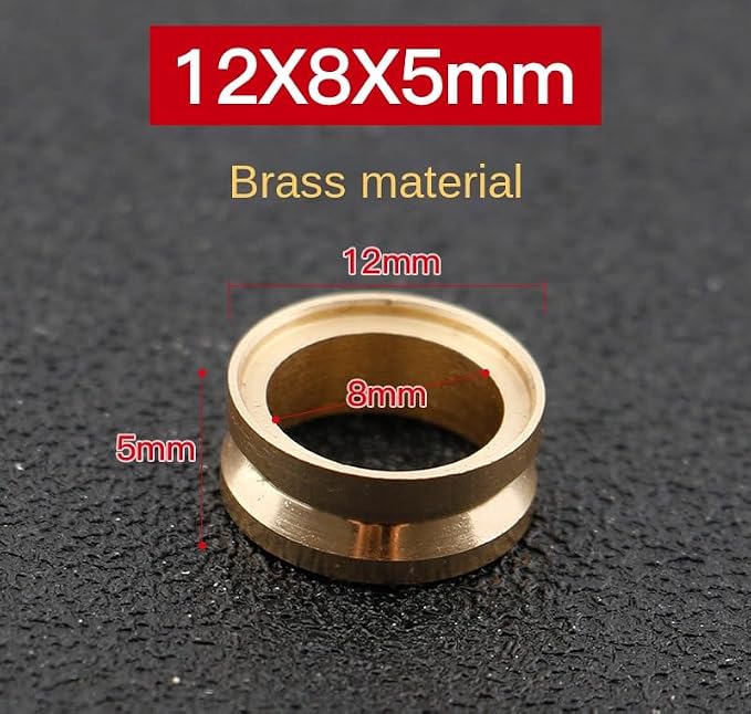 Pack of 2 Replacement Parts Brass Fishing Line Roller for Fishing Reel Part&Repair Smooth Accessory