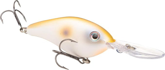Strike King Pro Model 6XD Fishing Lure, Deep Diving Crankbait, Unique Curved Bill, Free-Floating Rattle Chambers, 1-Ounce, Dives to 19-Feet, Size 1 Treble Hooks