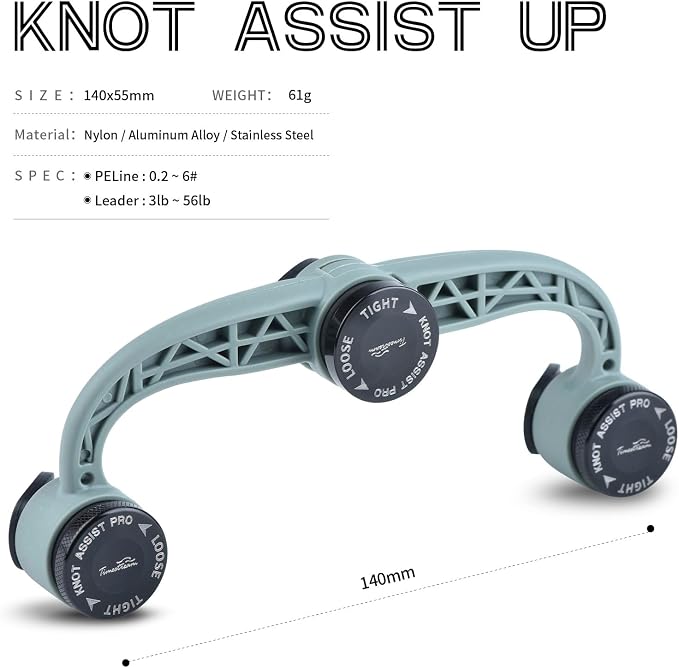 Fishing Bobbin Knotter Assist Knot Tool GT FG PR Line Wire Knotting Machine Fishing Gear