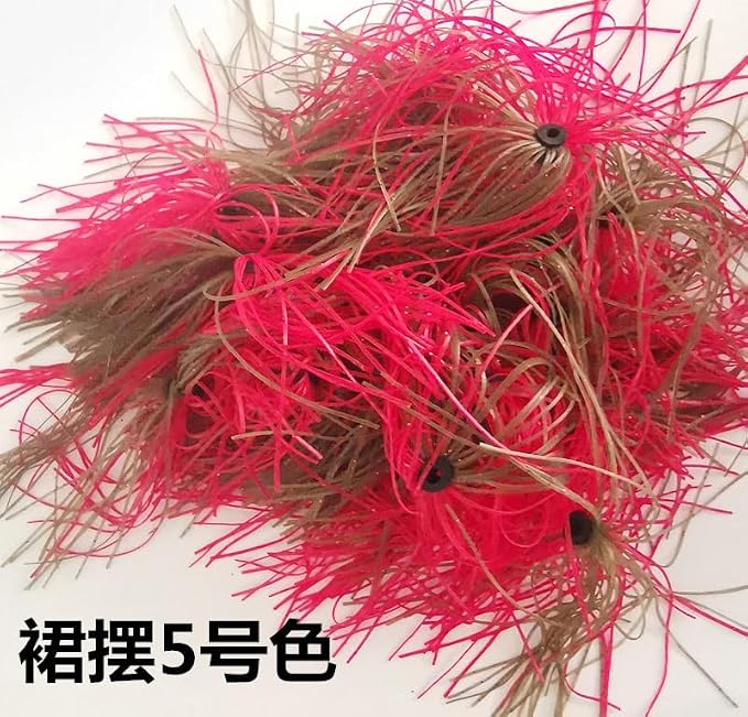 Pack of 12 Colorful Silicone Skirts Streamer Spinnerbaits Buzzbait Fishing Bait Lures