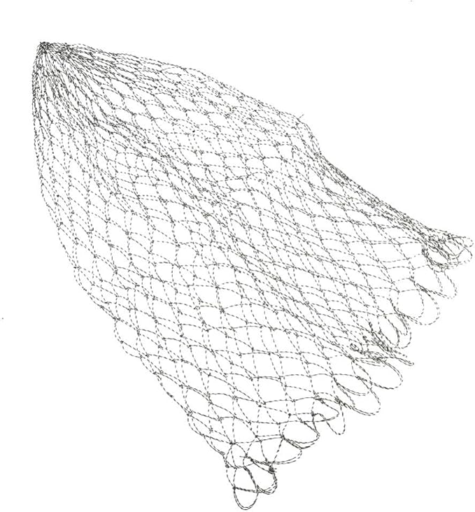 ‌Fishing Landing Net Replacement Nylon Mesh Catch & Release Net for Bass/Trout